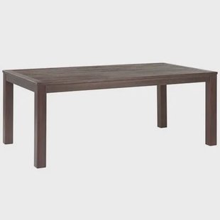 Beliani-TUSCANIA -Tuintafel-Donkerhout-100 x 180 cm-Eucalyptushout