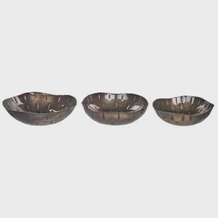 Beliani - PINANG - Decoratieve schalen set van 3 - Messing - IJzer