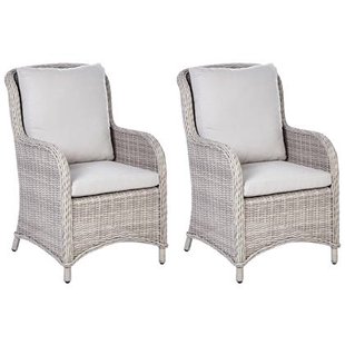 Beliani - CASCAIS - Tuinstoel set van 2 - Beige - PE rotan