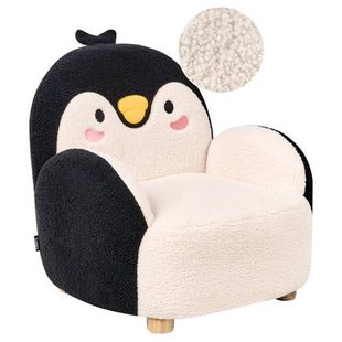 Beliani - FYN - Kinderfauteuil - Zwart - Bouclé Beliani - FYN - Kinderfauteuil - Zwart - Bouclé