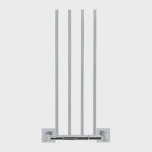 QUVIO Handdoekenrek met 4 armen - 44,5 cm - RVS - Zilver