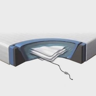 Beliani WASSERBETT SET accessoires wit