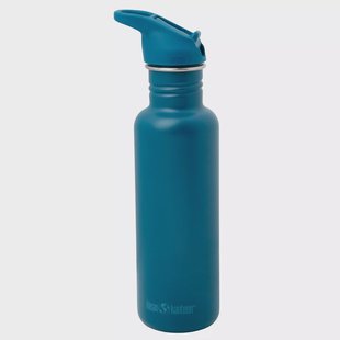 Klean Kanteen Classic Water Bottle 1011194 Corsair, Flip Seal Sport Cap, drinkfles, 800 ml