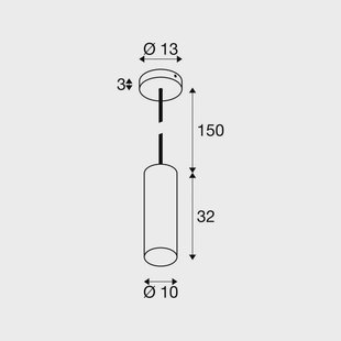 SLV hanglamp Enola, goudkleurig mat, Ø 10 cm, metaal