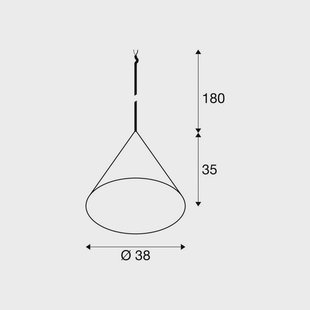 SLV hanglamp Magico, Ø 38 cm, zwart mat, metaal