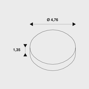 SLV Dekoring Noblo, bronskleurig, Ø 5 cm, kunststof