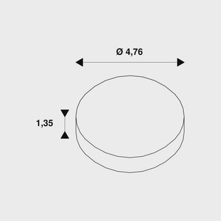 SLV decoratie ring Noblo, koperkleurig, Ø 5 cm, kunststof