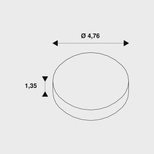 SLV Dekoring Noblo, zwart, Ø 5 cm, kunststof