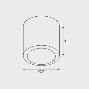 SLV LED plafondlamp Oculus, koperkleurig, 9 cm dimbaar tot warm
