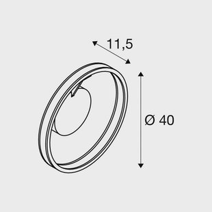 SLV LED plafondlamp One, Ø 40 cm, messingkleurig metaal CCT