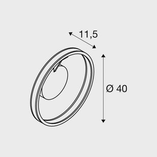 SLV LED plafondlamp One, Ø 40 cm, wit, metaal, CCT