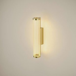 SLV LED wandlamp Quimera, messingkleurig, hoogte 41 cm, CCT