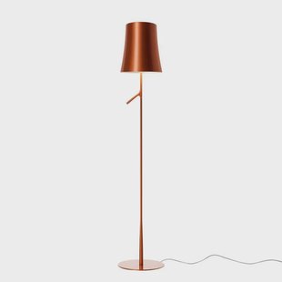 Birdie Reading LED Vloerlamp Copper Foscarini - Woonkamer - Metaal