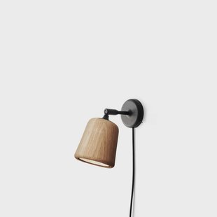 Material Wandlamp Natural Oak Material The Originals New Works - Woonkamer - Designer - Hout - 1 lamp