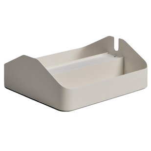 Pedestal Power Tray Double Tv-organizer Pearl