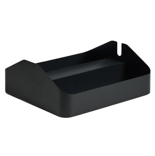Pedestal Power Tray Double Tv-organizer Charcoal