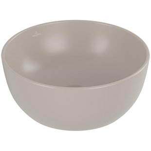 Villeroy & Boch Artis opzetwastafel - 32,5cm - rond z/krgt almond C+ 438932am