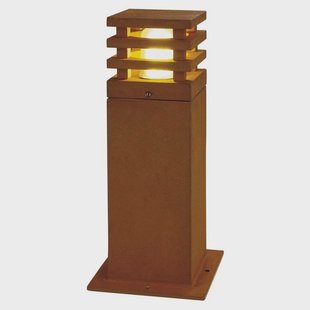 RUSTY SQUARE 40 sokkellamp tuin cortenstaal SLV - Landhuis / Rustiek - Metaal - 1 lamp