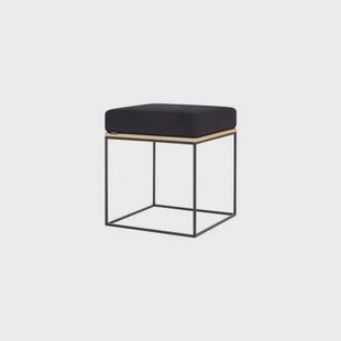 noo.ma FEO Poef - Oak | Black Tie Wool