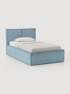 Eenpersoonsbed Dream met opbergruimte van ribfluweel