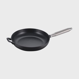 STAUB Buster & Punch koekenpan gietijzer zwart Ø28 cm Staalhandvat