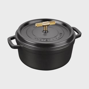 STAUB Buster & Punch pan gietijzer messing 3,8 L