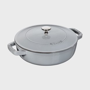 STAUB Staub Chistera braadpan gietijzer Ø24 cm Grafietgrijs