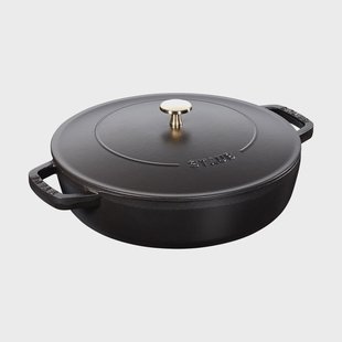 STAUB Staub Chistera braadpan gietijzer Ø24 cm Zwart
