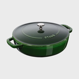 STAUB Staub Chistera braadpan gietijzer Ø28 cm Basilicumgroen
