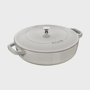 STAUB Staub Chistera braadpan gietijzer Ø28 cm White truffel