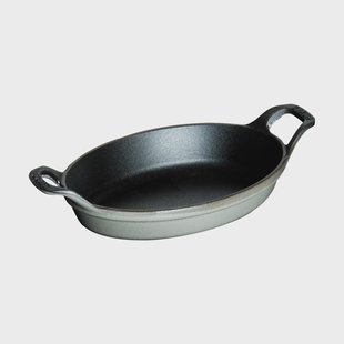 STAUB Staub ovale ovenschaal gietijzer 15 cm Grafietgrijs