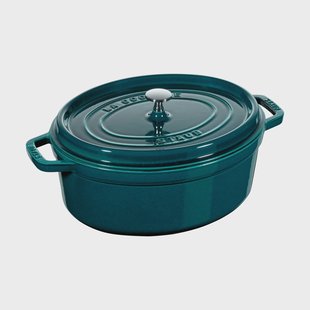 STAUB Staub La Cocotte ovale pan gietijzer 6,7 L La Mer