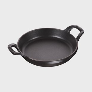 STAUB Staub ronde ovenschaal gietijzer Ø12 cm Zwart
