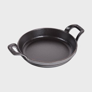 STAUB Staub ronde ovenschaal gietijzer Ø16 cm Grafietgrijs