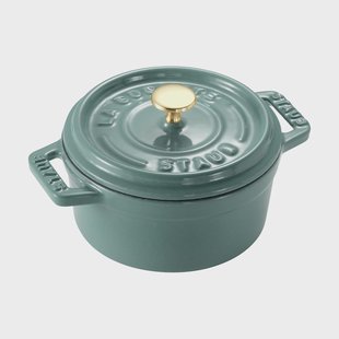 STAUB Staub La Cocotte ronde pan gietijzer 0,25 L Eucalyptus hout