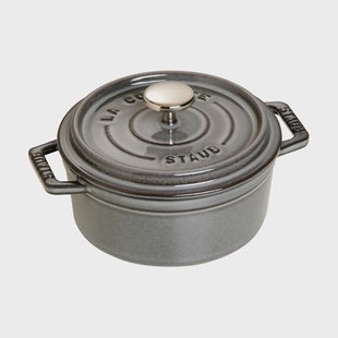 STAUB Staub La Cocotte ronde pan gietijzer 0,4 L Grafietgrijs
