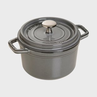 STAUB Staub La Cocotte ronde pan gietijzer 0,8 L Grafietgrijs