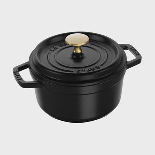 STAUB Staub La Cocotte ronde pan gietijzer 1,2 L Zwart