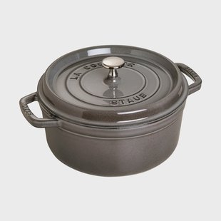 STAUB Staub La Cocotte ronde pan gietijzer 1,7 L. Grafietgrijs