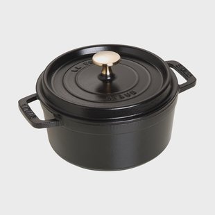 STAUB Staub La Cocotte ronde pan gietijzer 1,7 L. Zwart