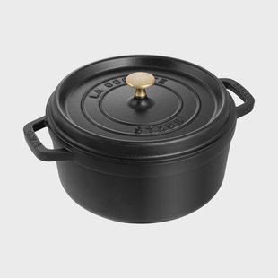STAUB Staub La Cocotte ronde pan gietijzer 2,6 L Zwart