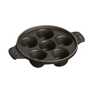 STAUB Staub slakkenbord gietijzer Ø14 cm Zwart
