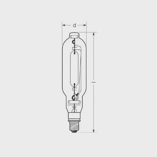 RADIUM Halogeen gasontladingslamp E40 2000W HRI-T NSC helder