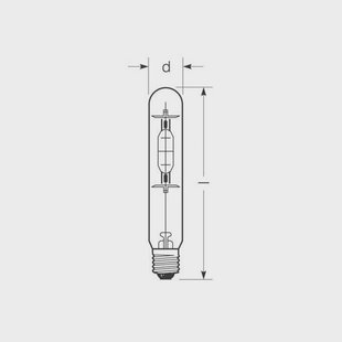 RADIUM Halogeen gasontladingslamp E40 270W HRI-T B helder