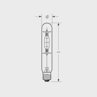 RADIUM Halogeen gasontladingslamp E40 360W HRI-T B helder