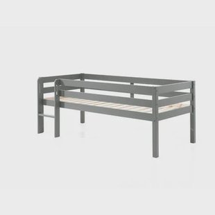 LUCEVI - Pino Halfhoogslaper met Ladder 90x200cm - Grijs - H85CM