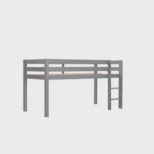 LUCEVI - Pino Halfhoogslaper met Ladder 90x200cm - Grijs - H115CM