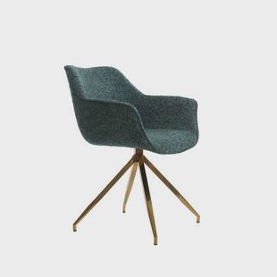 Light&living Eetkamerstoel 62x52x81 cm JAIMY emerald-groen goud Light&living Eetkamerstoel 62x52x81 cm JAIMY emerald-groen+goud