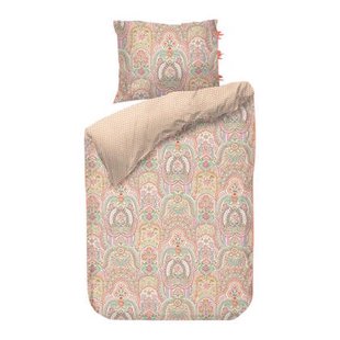 Pip Studio Jabali Flower Dekbedovertrek - 140 x 200/220 cm - Coral