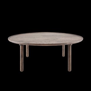 Mu coffee table houten salontafel donker eiken - Ø 100 cm